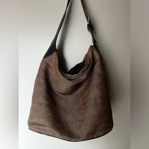 Banana Republic Jute Hobo Shoulder Bag - Picture 2 of 3